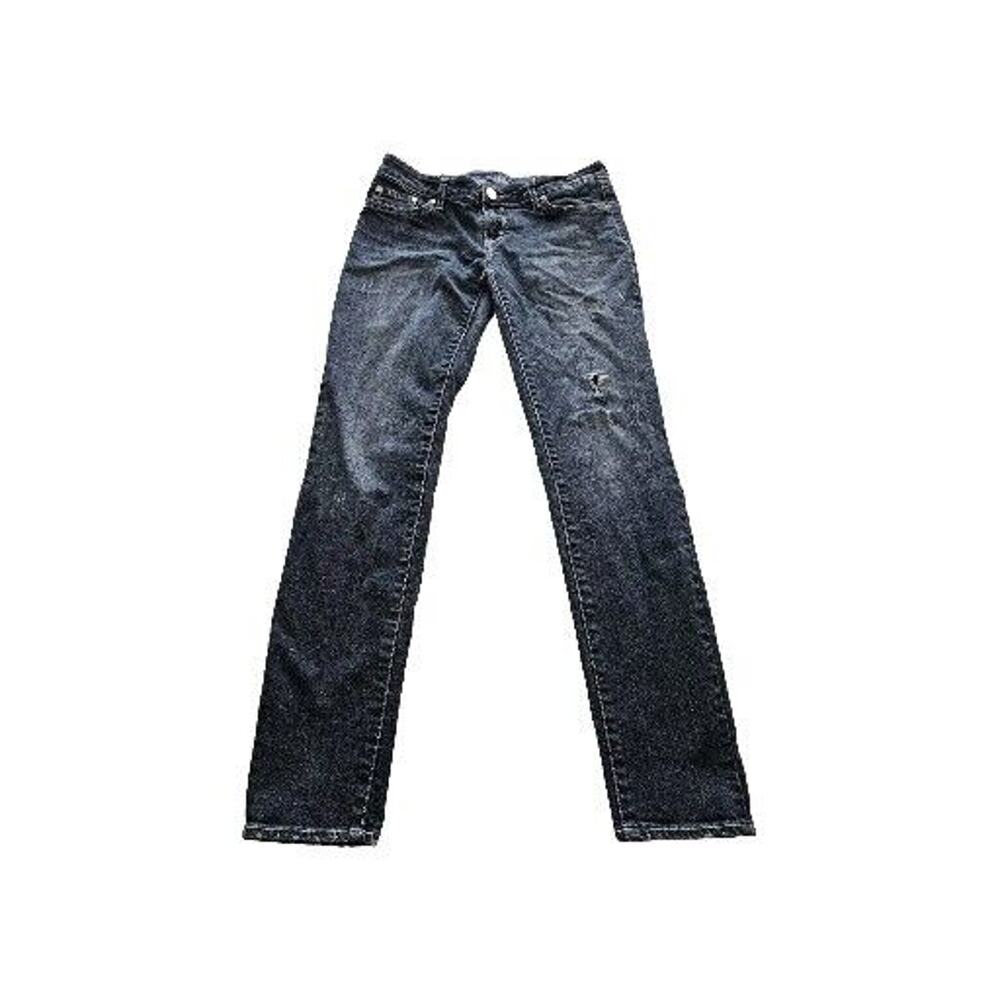 Buffalo Women's Felow Skinny Leg Jeans Low Rise Blue Denim 29 David Bitton